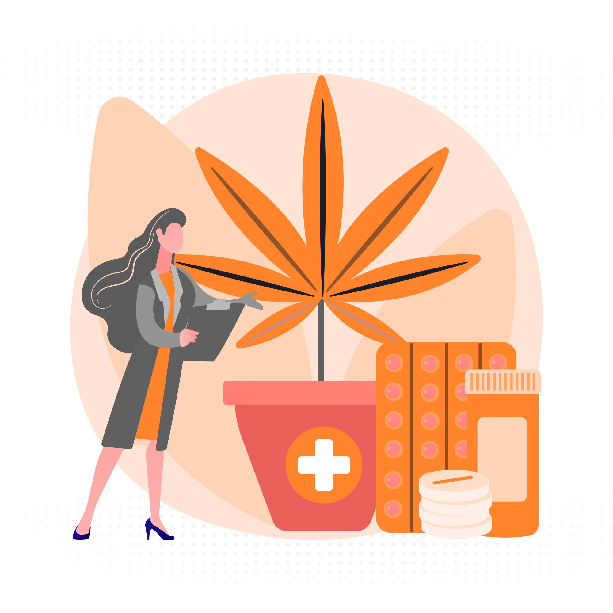 Research illustration for agriculture and hemp